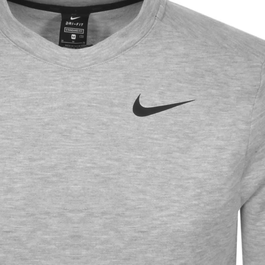 Alternative Image for ProductNike Training Crew Neck Logo Sweatshirt Grey3